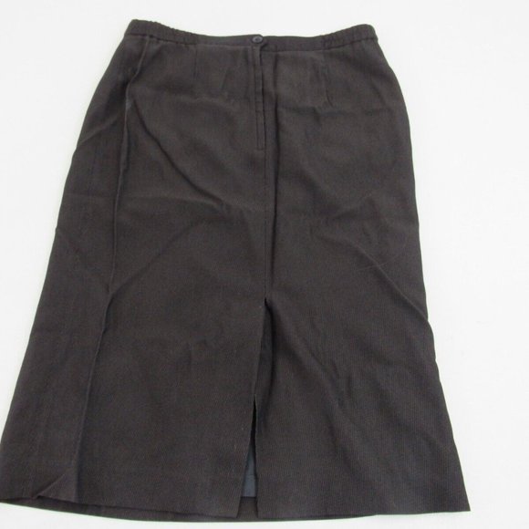 Vintage Le Suit Women SZ 10 Brown 3Piece Suit Jacket Pants Skirt Set PLEASE READ - Picture 5 of 11